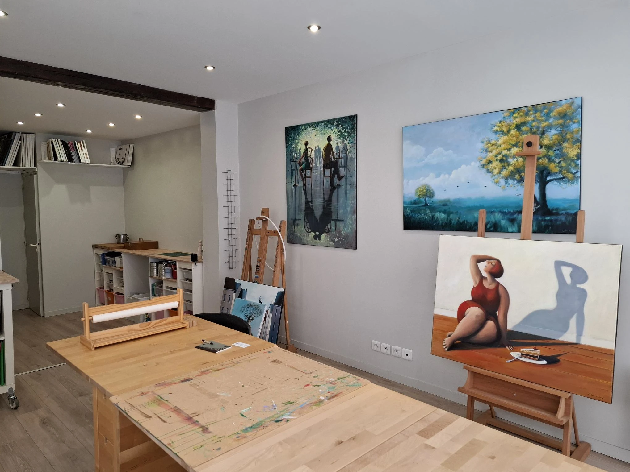 Atelier Bozart Geraldine Corniere cours et stage de dessin et peinture dans un espace de création à Rezé proche Nantes