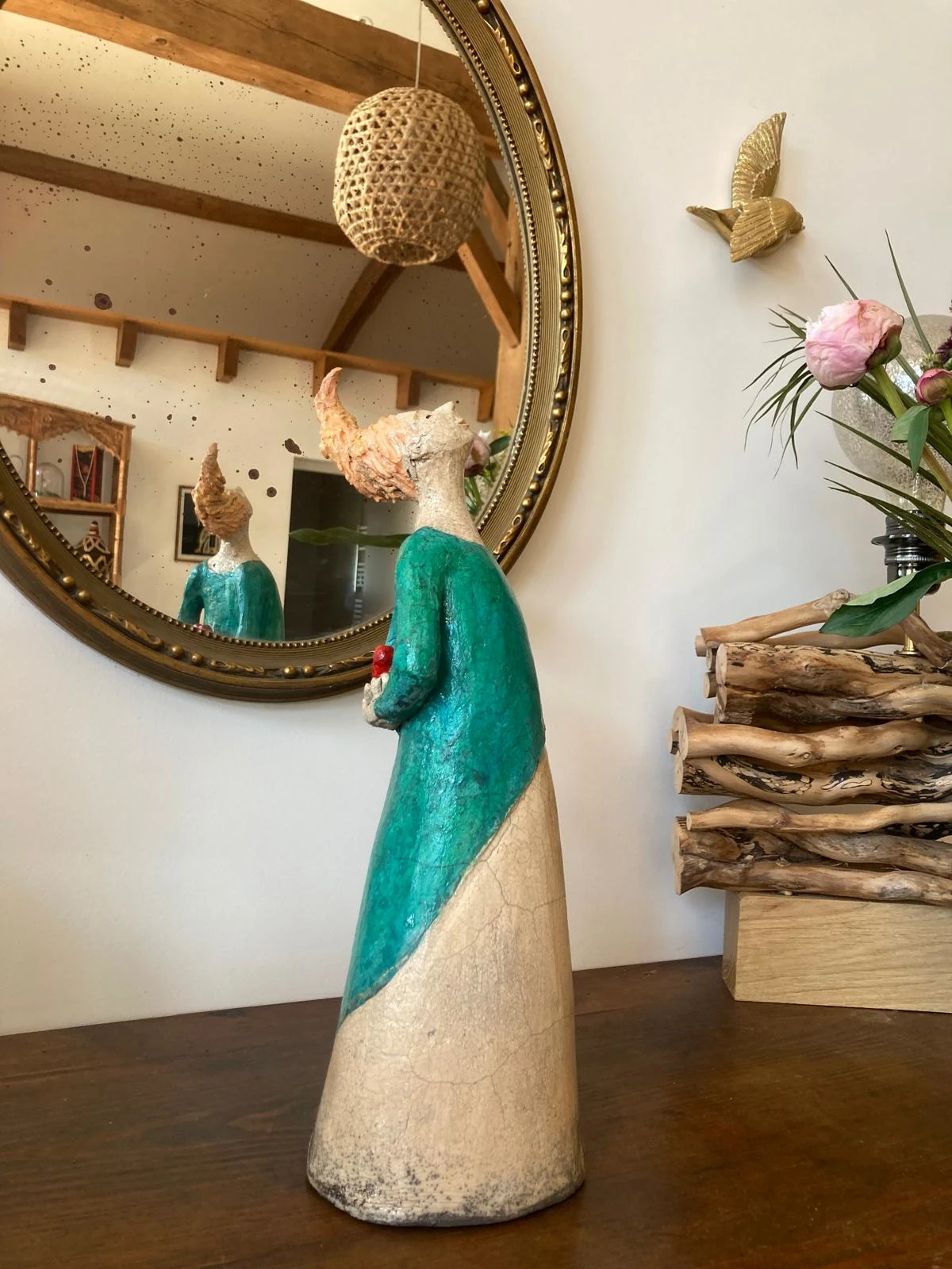 Sculpture émail Raku Géraldine Cornière Nantes- Rezé