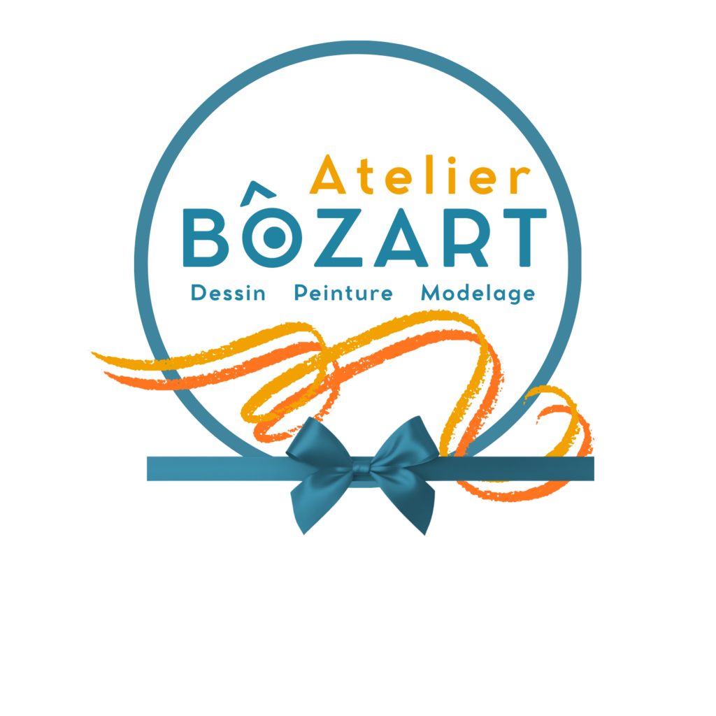 logo cadeau cours et stage donnés par l'atelier Bôzart et Géraldine Cornière à Rezé